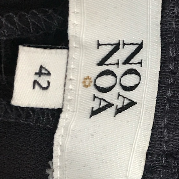 Noa Noa (EU boutique) navy top with lace front - Picture 3 of 3